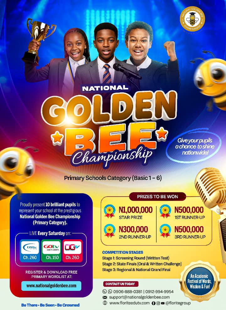 Lower Primary Category (Primary 1–3) Registration Fee: ₦4,750 per Contestant